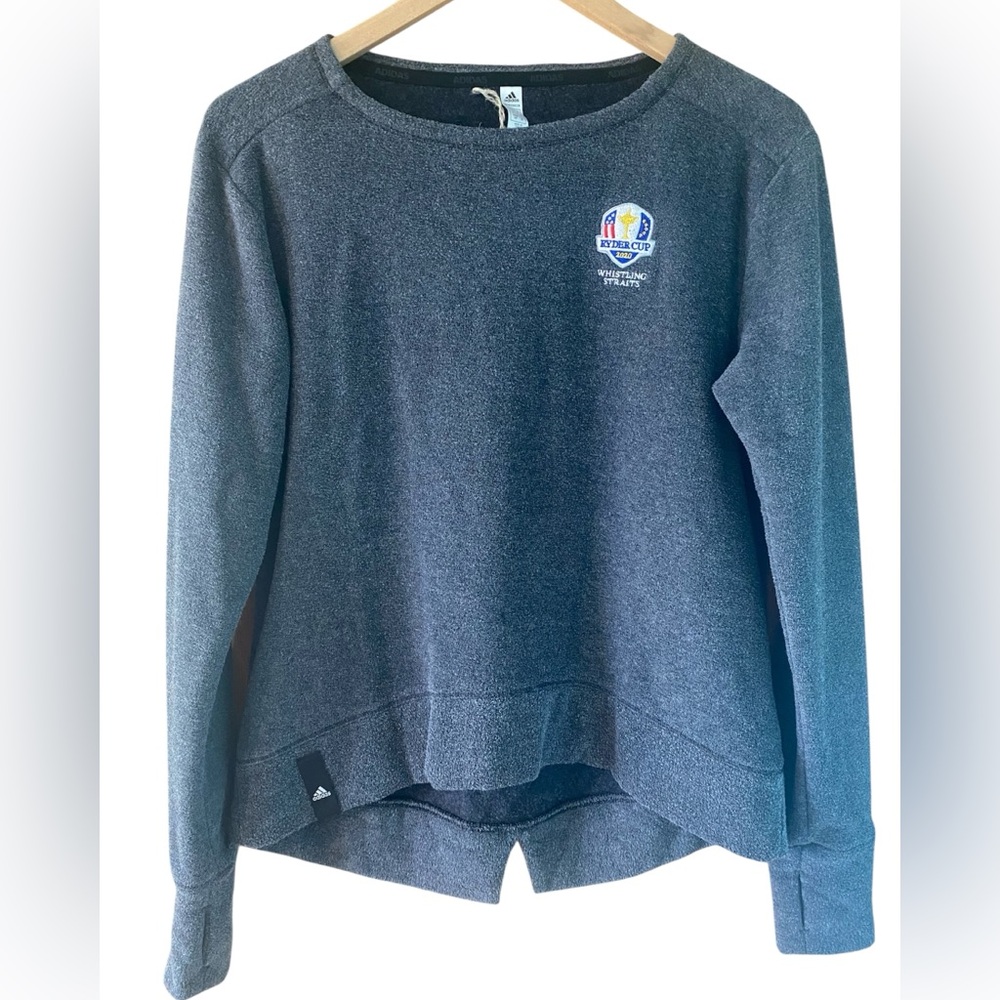 Ryder Cup 2020 Adidas Crewneck Sweatshirt Long Sleeve Women Size Small Grey
